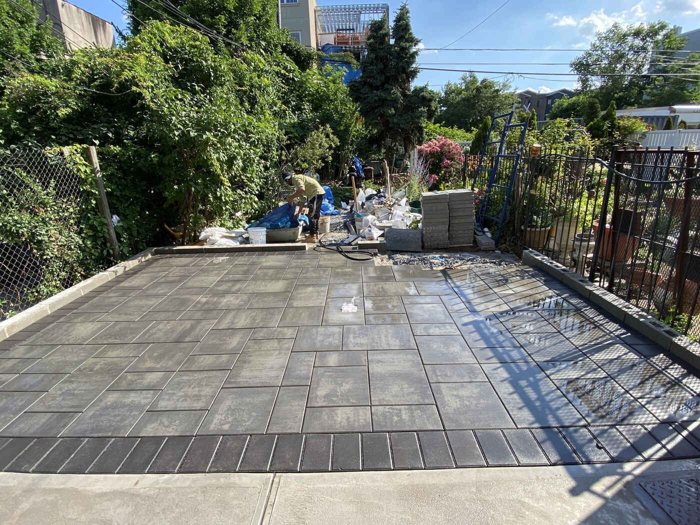 Walkway approach to the entry.