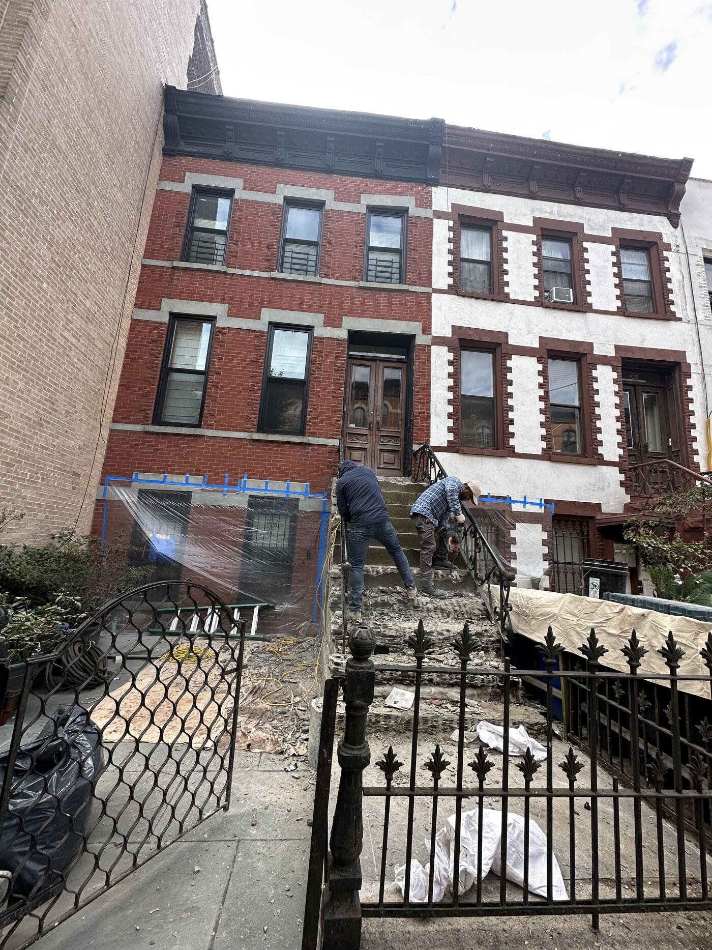 Brownstone restoration at 438 15th Street, Park Slope