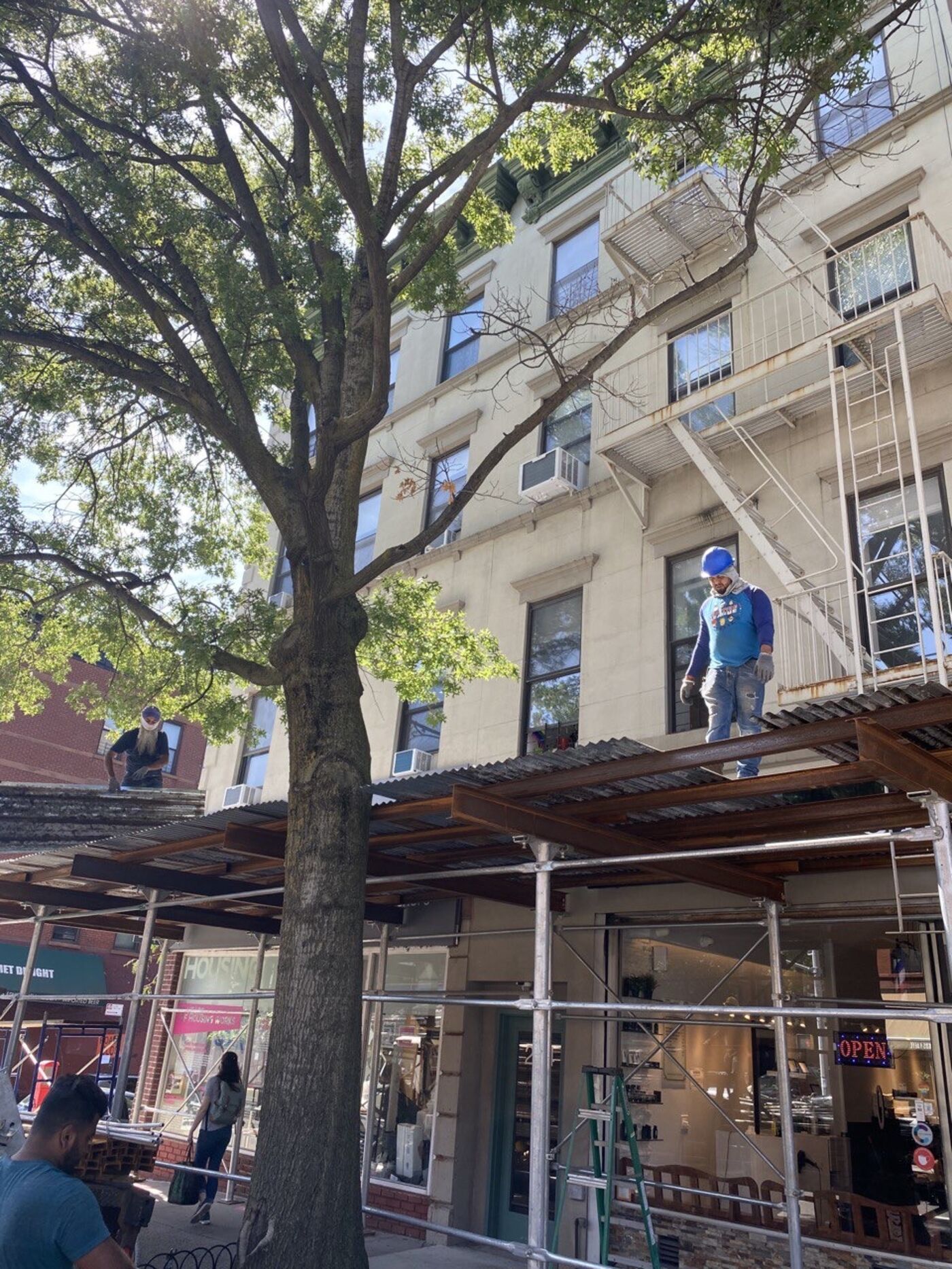 Cornice restoration at 266 5th Avenue, Park Slope