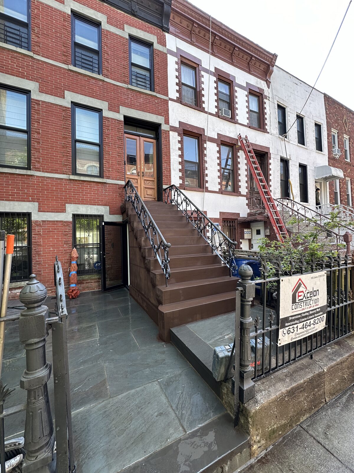 Brownstone restoration project in Park Slope, Brooklyn